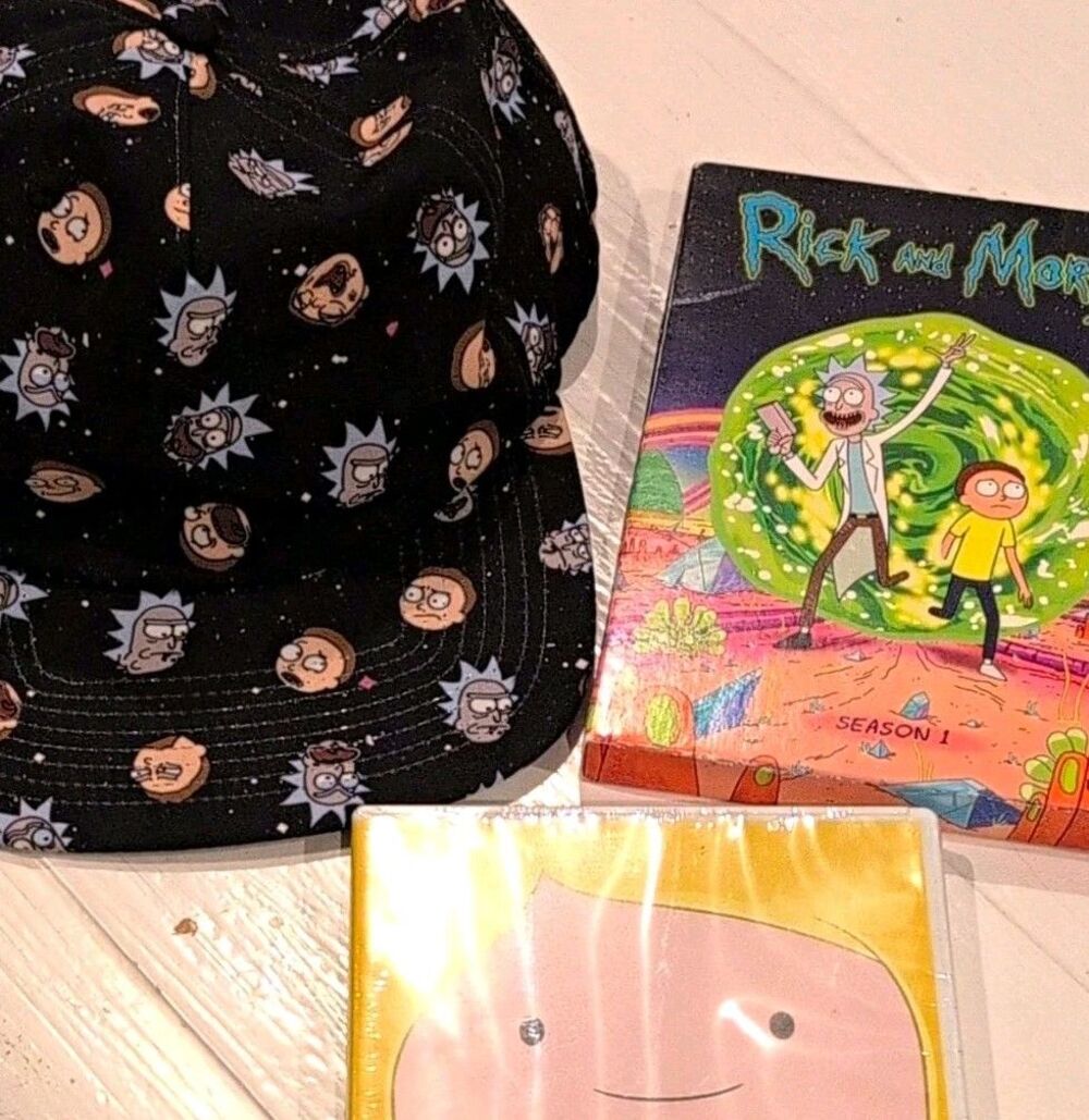Cartoon Network Rick & Morty Hat Season 1 DVD Adventure Time Season 1 DVD